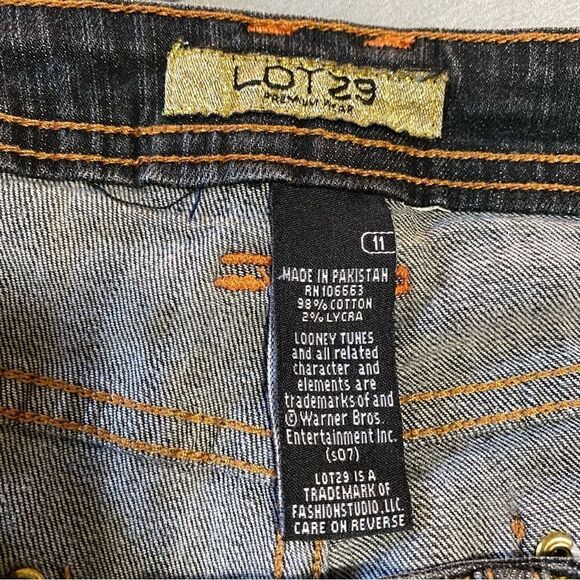 VINTAGE Tweety Bird bootcut jeans size 11 - Picture 5 of 12